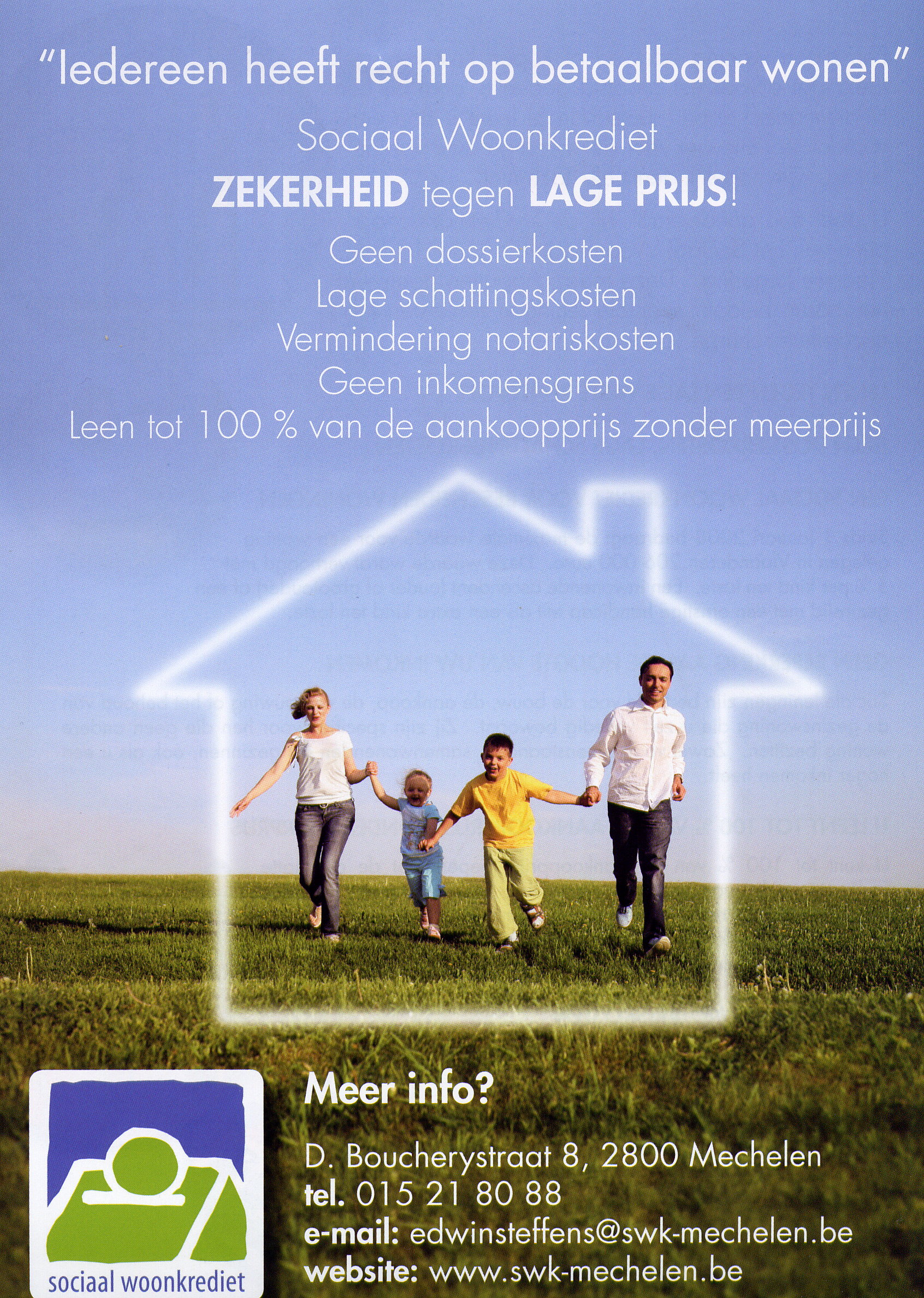 sociale woonlening met vaste rentevoet